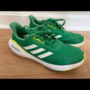 Green adidas shoes